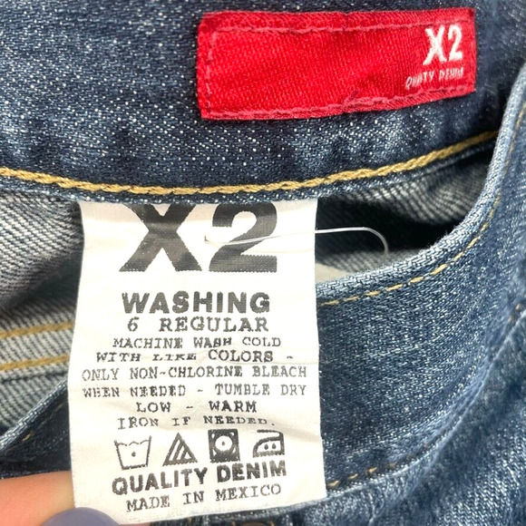 Express Jeans Womens 6 Stone Blue X2 Flare Regular 31 Low RiseY2K Vintage Curvy - Picture 7 of 13